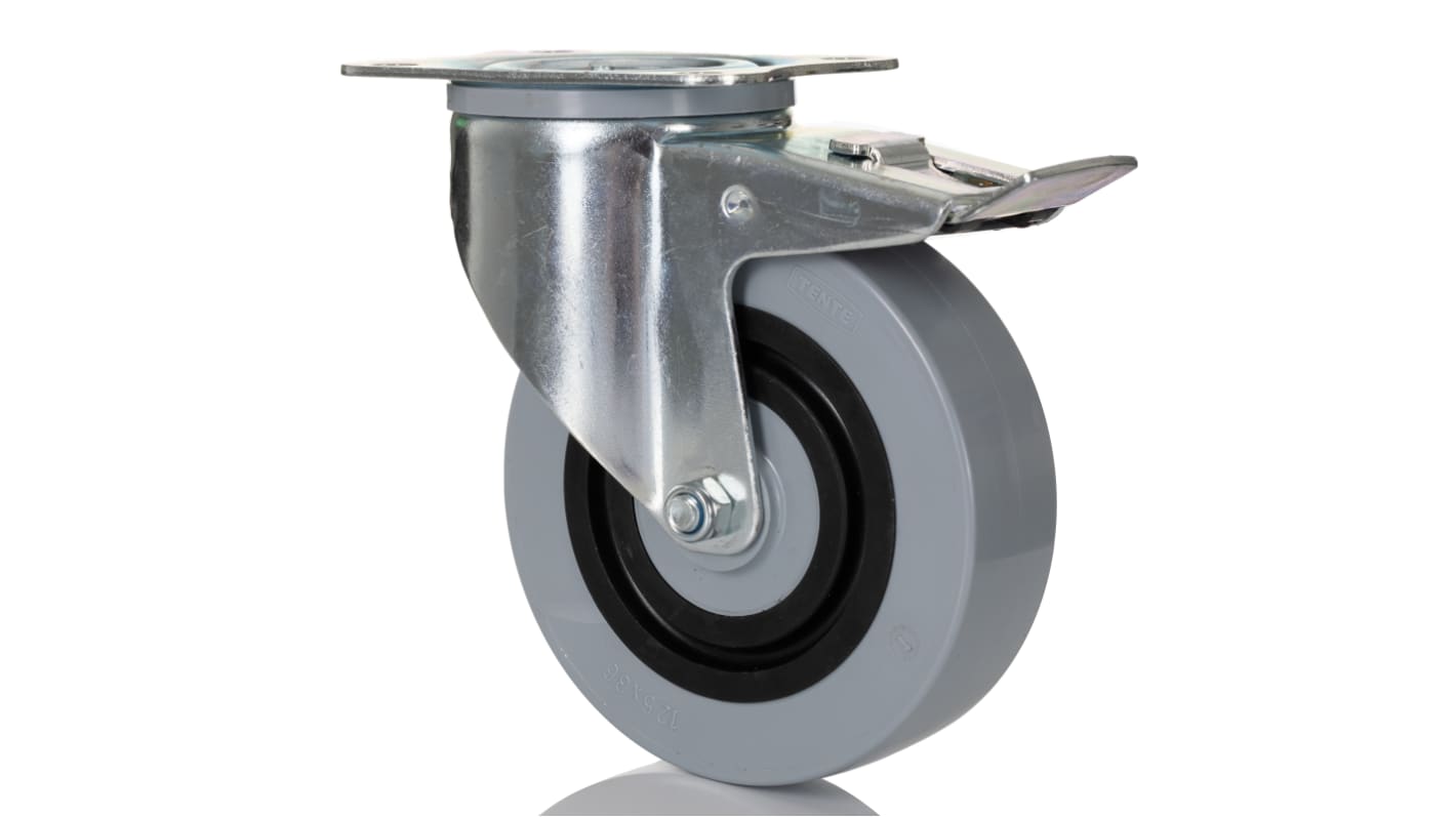 Roulette industrielle Pivotant avec frein Tente, Ø 125mm, 400kg