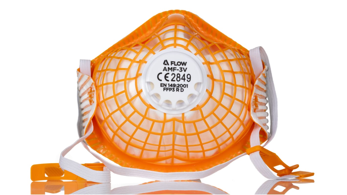 MMFS/ALP/AMF3V Alpha Solway Disposable Face Mask, FFP3, Valved, Moulded, 10 per Package RS