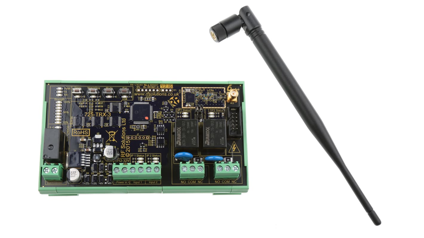 Sistema de interruptor a distancia RF Solutions 725-TRX8-1K, Transceptor, 868MHZ, FSK, LoRa