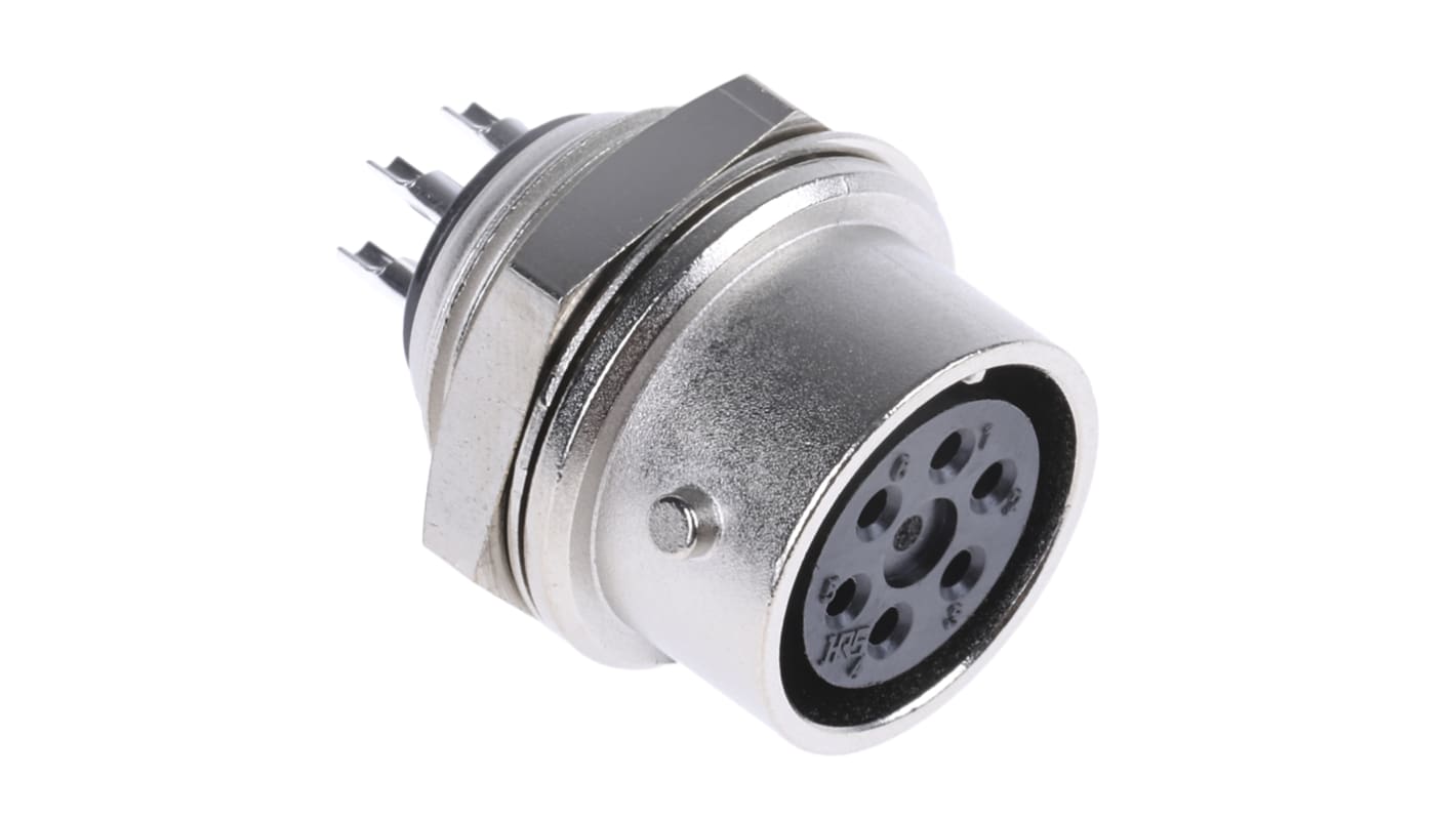 Hirose Circular Connector, 6 Contacts, Panel Mount, Miniature Connector, Socket, Female, RM Series