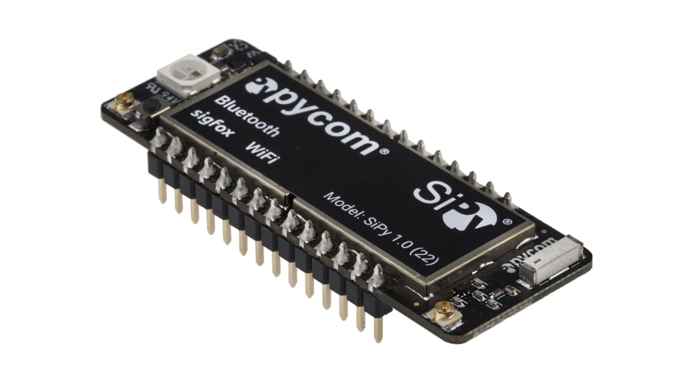 Module de développement de communication et sans fil Pycom SiPy IoT RCZ2/4 Bluetooth Smart (BLE), SigFox, Wi-Fi 2.4