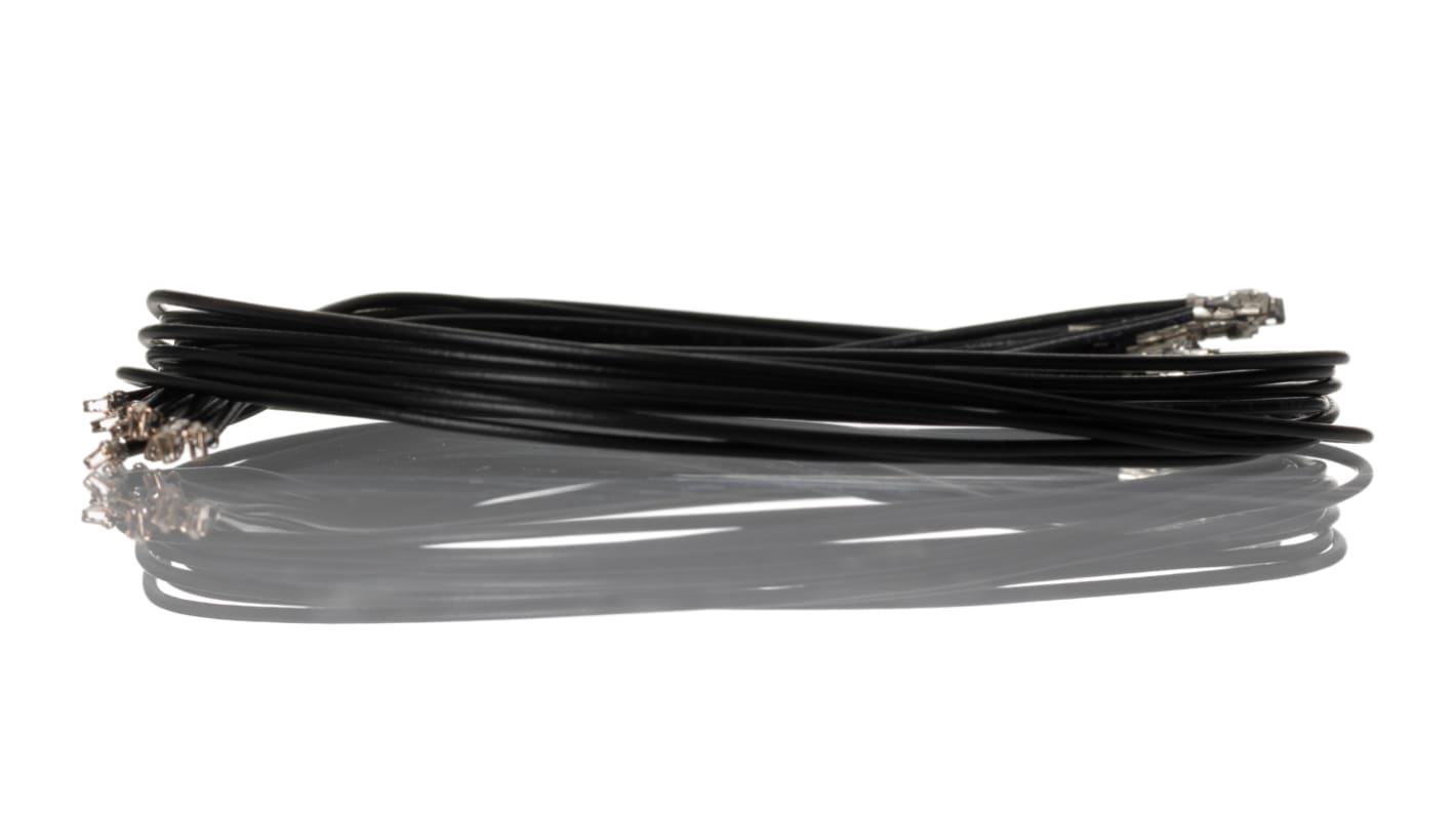 Molex Female DuraClik to Female DuraClik Crimped Wire, 300mm, 26AWG, Black