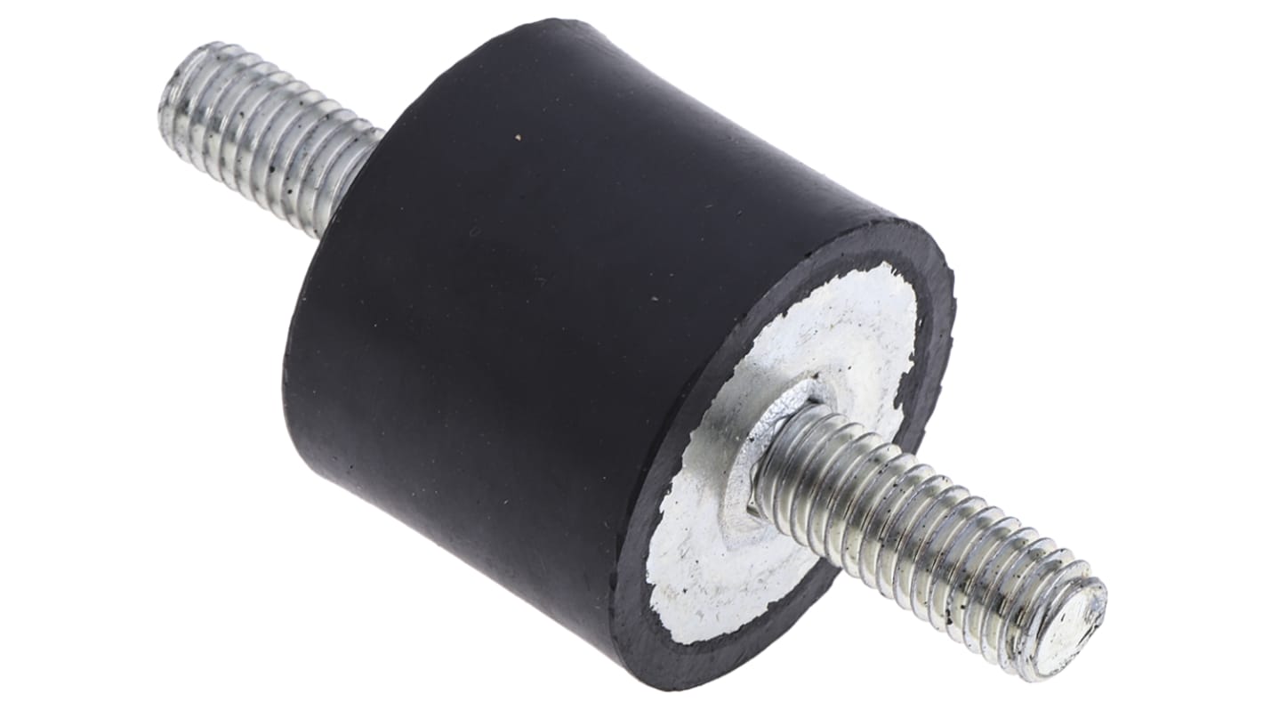 RS PRO M8 Anti Vibration Mount, Male to Male Bobbin with 52.6kg
