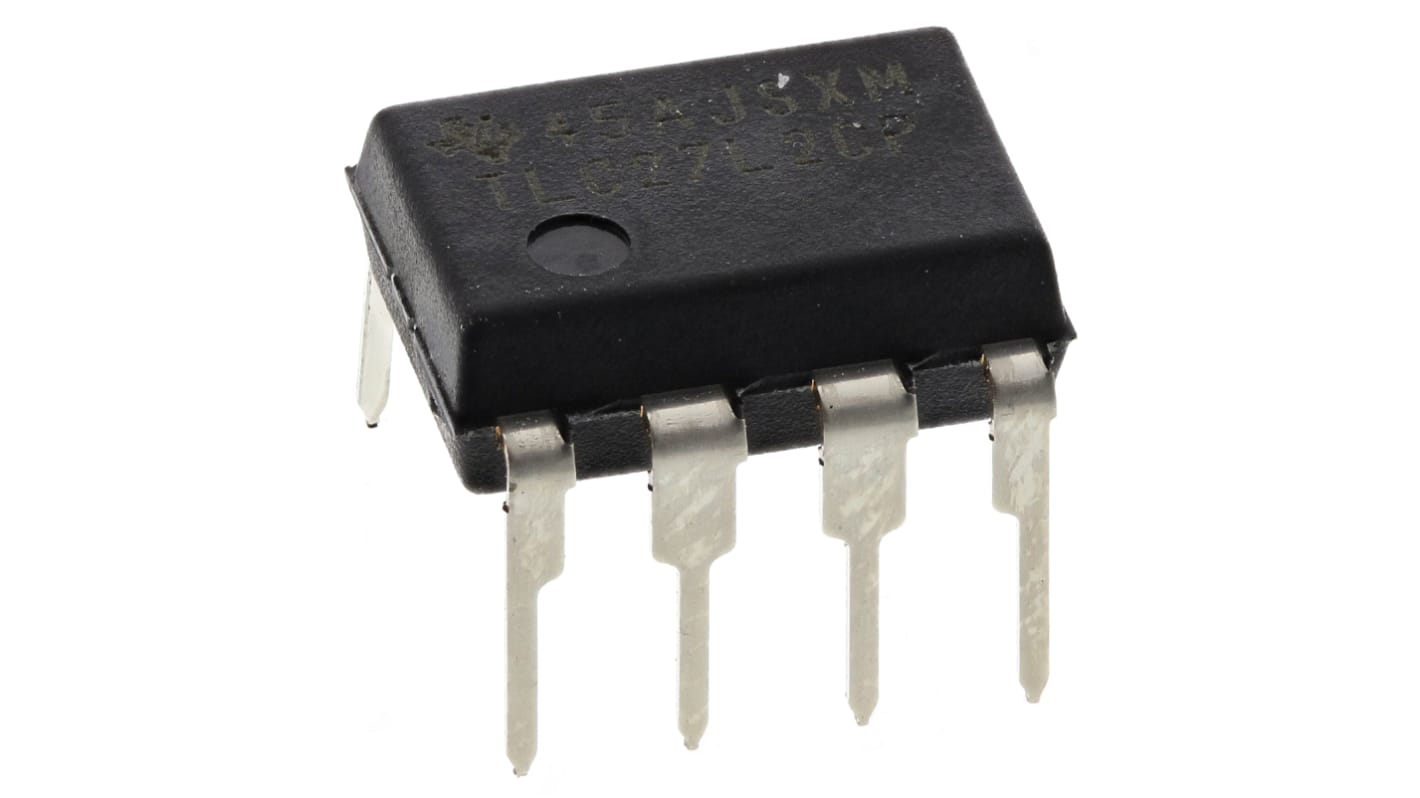 TLC27L2CP Texas Instruments, Precision, Op Amp, 85kHz, 5 → 15 V, 8-Pin PDIP