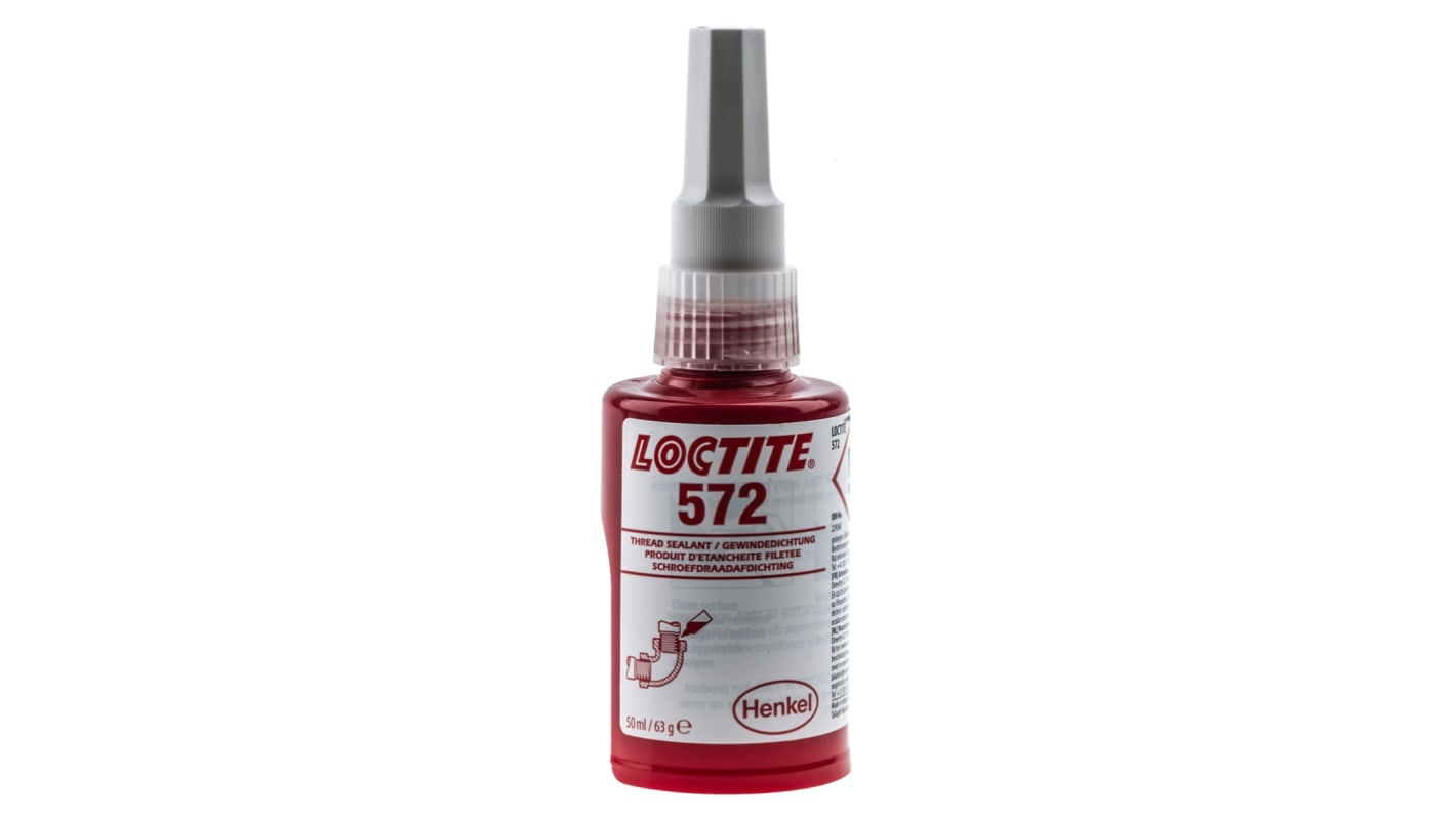 Loctite 572 Gewindedichtmittel Flüssig Weiß, Flasche 50 ml