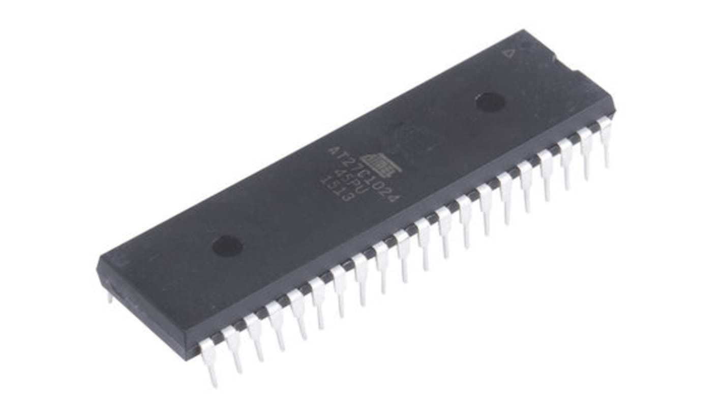 EPROM AT27C1024-45PU, 1Mbit, 64K x 16 bit, 45ns, PDIP 40 Pin