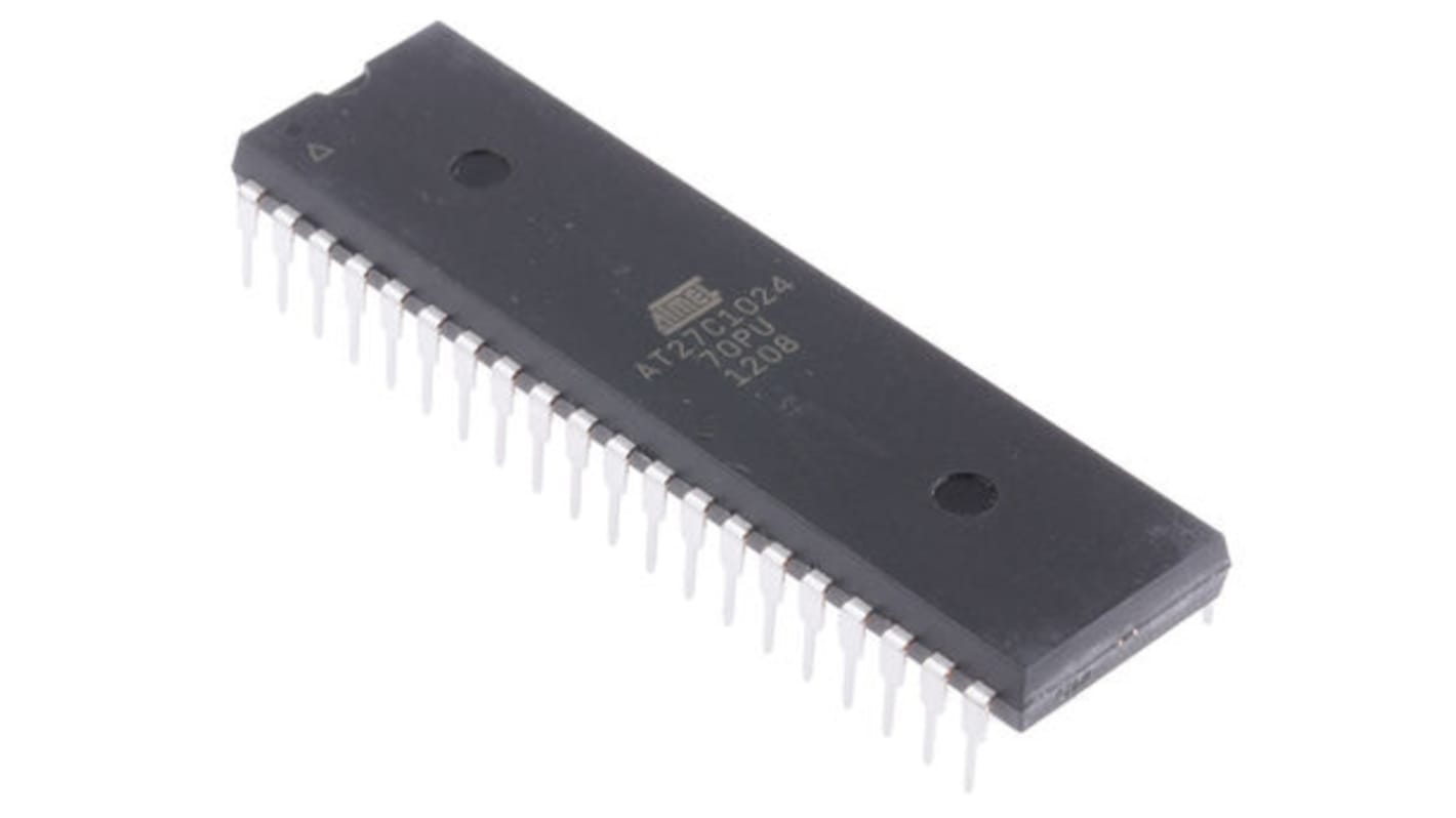 EPROM AT27C1024-70PU, 1Mbit, 64K x 16 bit, 70ns, PDIP 40 Pin