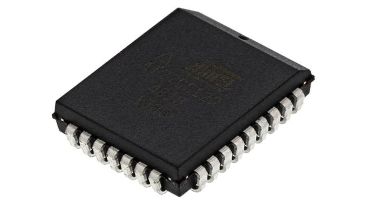 EPROM AT27C512R-45JU, 512kbit, 64K x 8 bit, 45ns, PLCC 32 Pin
