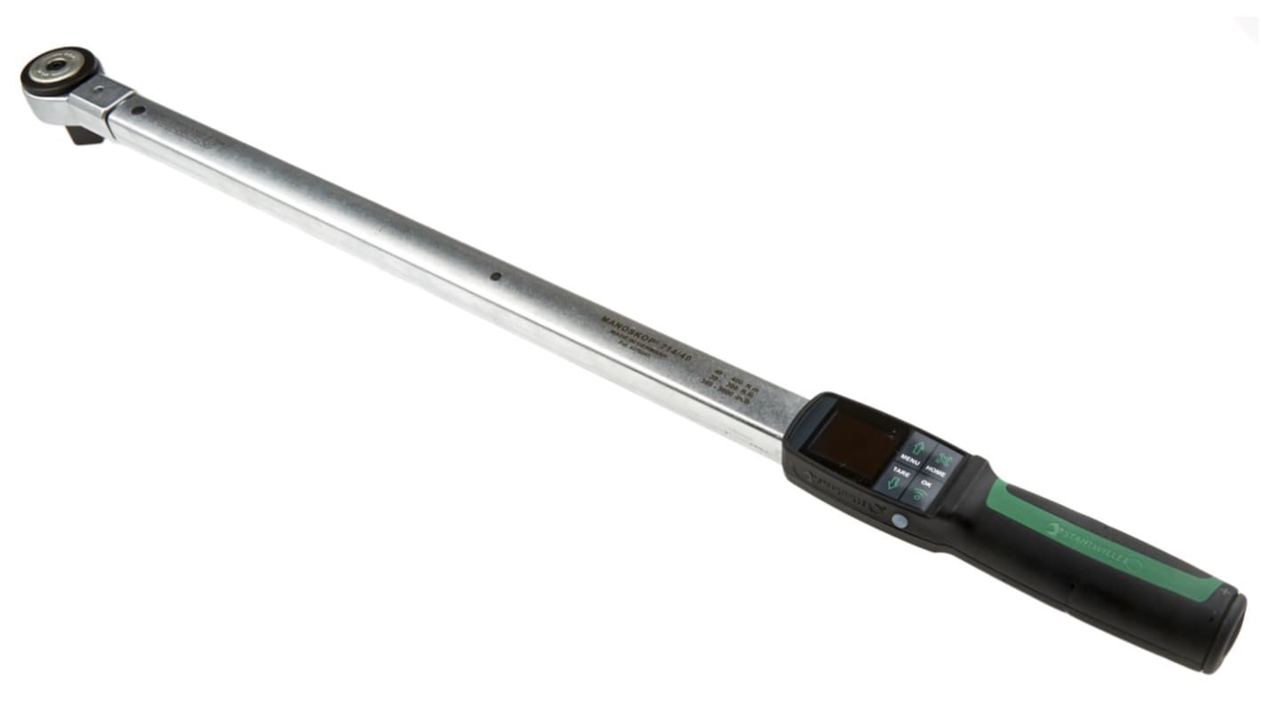 Llave dinamométrica digital STAHLWILLE de 40 → 400Nm, long. 687 mm, accionador Cuadrado de 3/4 plg 40→