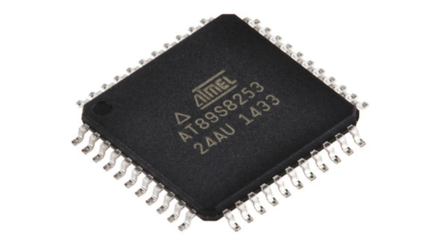 Microchip AT89S8253-24AU, 8bit 8051 Microcontroller, AT89, 24MHz, 12 kB ...