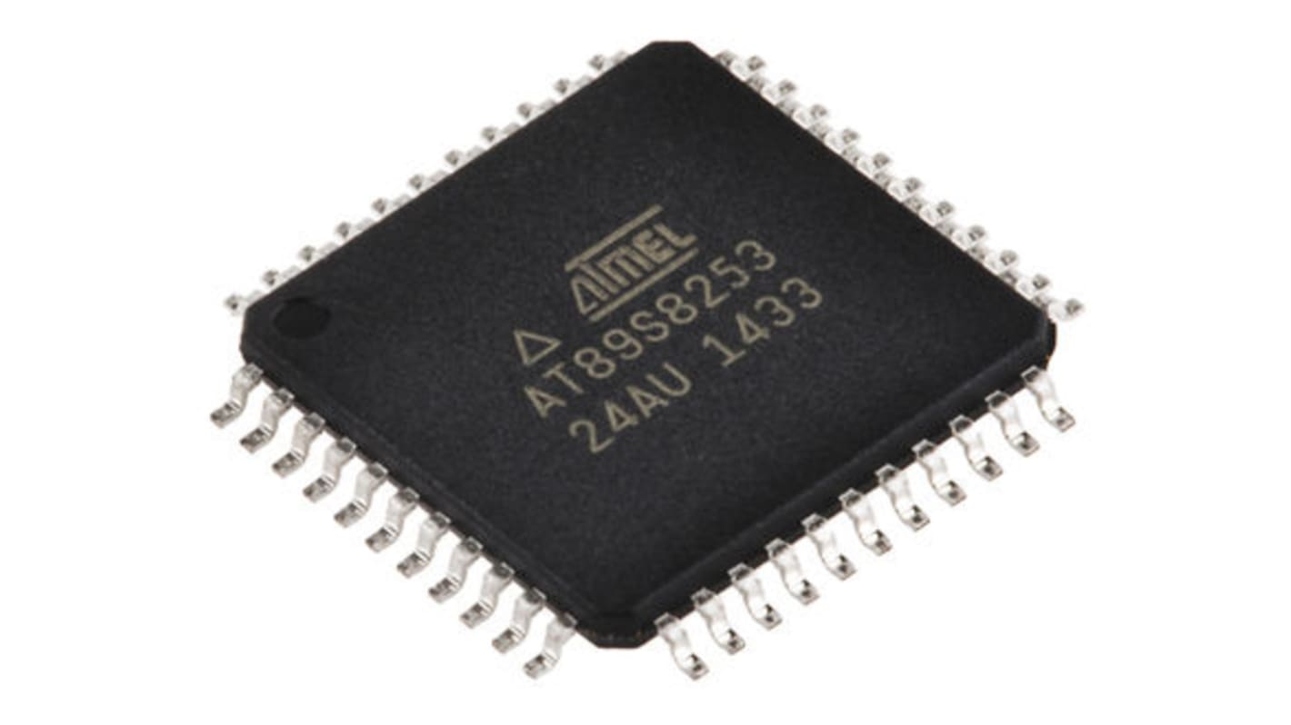 Microchip AT89S8253-24AU, 8bit 8051 Microcontroller, AT89, 24MHz, 12 kB Flash, 44-Pin TQFP