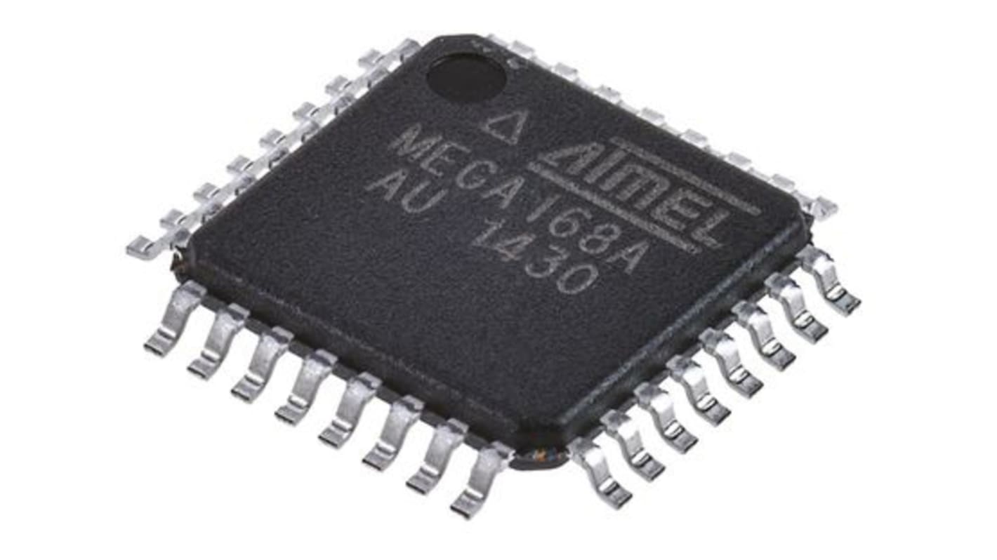 Microchip ATMEGA168A-AU, 8bit AVR Microcontroller, ATmega, 20MHz, 16 kB Flash, 32-Pin TQFP