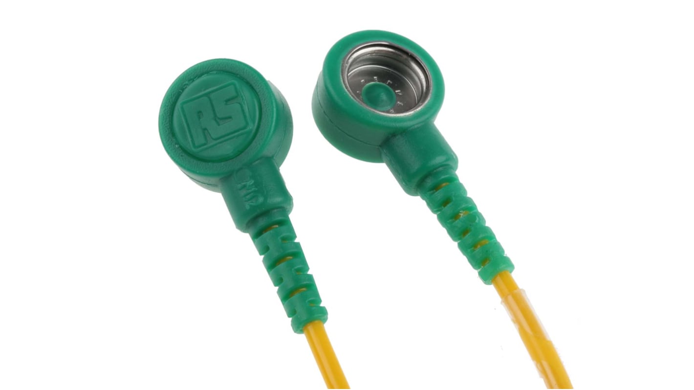 RS PRO ESD Grounding Cord With 10 mm Socket