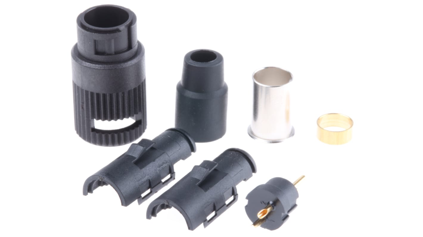 binder Circular Connector, 2 Contacts, Cable Mount, Subminiature Connector, Plug, Male, IP40, 710 Series