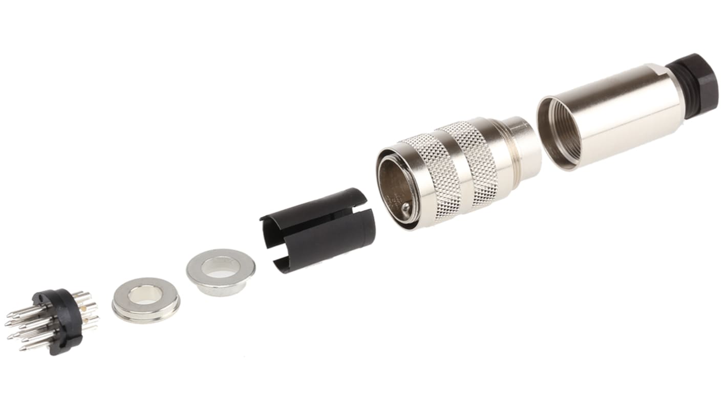 binder Circular Connector, 8 Contacts, Cable Mount, Miniature Connector, Socket, Male, IP67, 423 Series