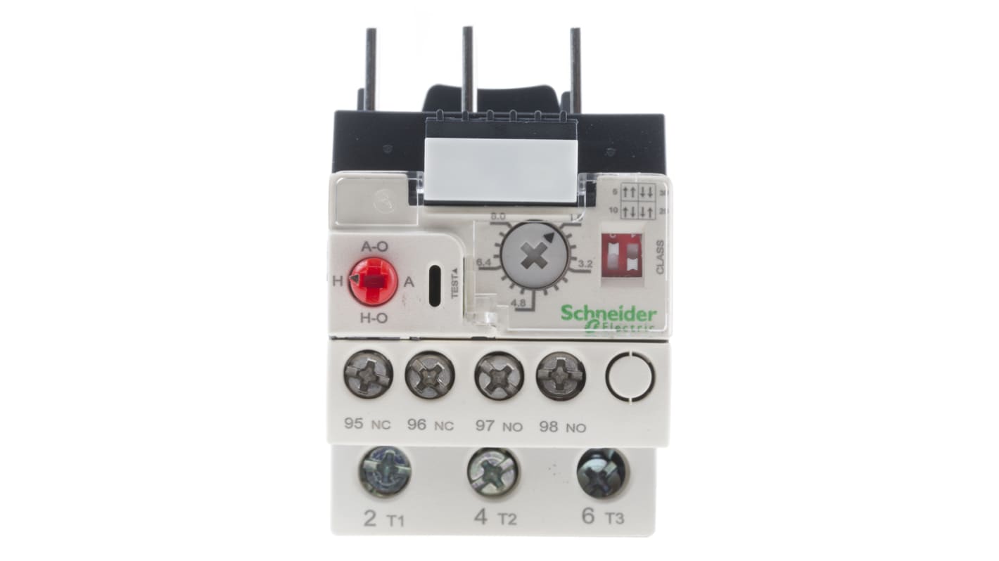 Relais de surcharge thermique Schneider Electric LR9D, 1,6 → 8 A, 660 V (circuit de signalisation), 690 V