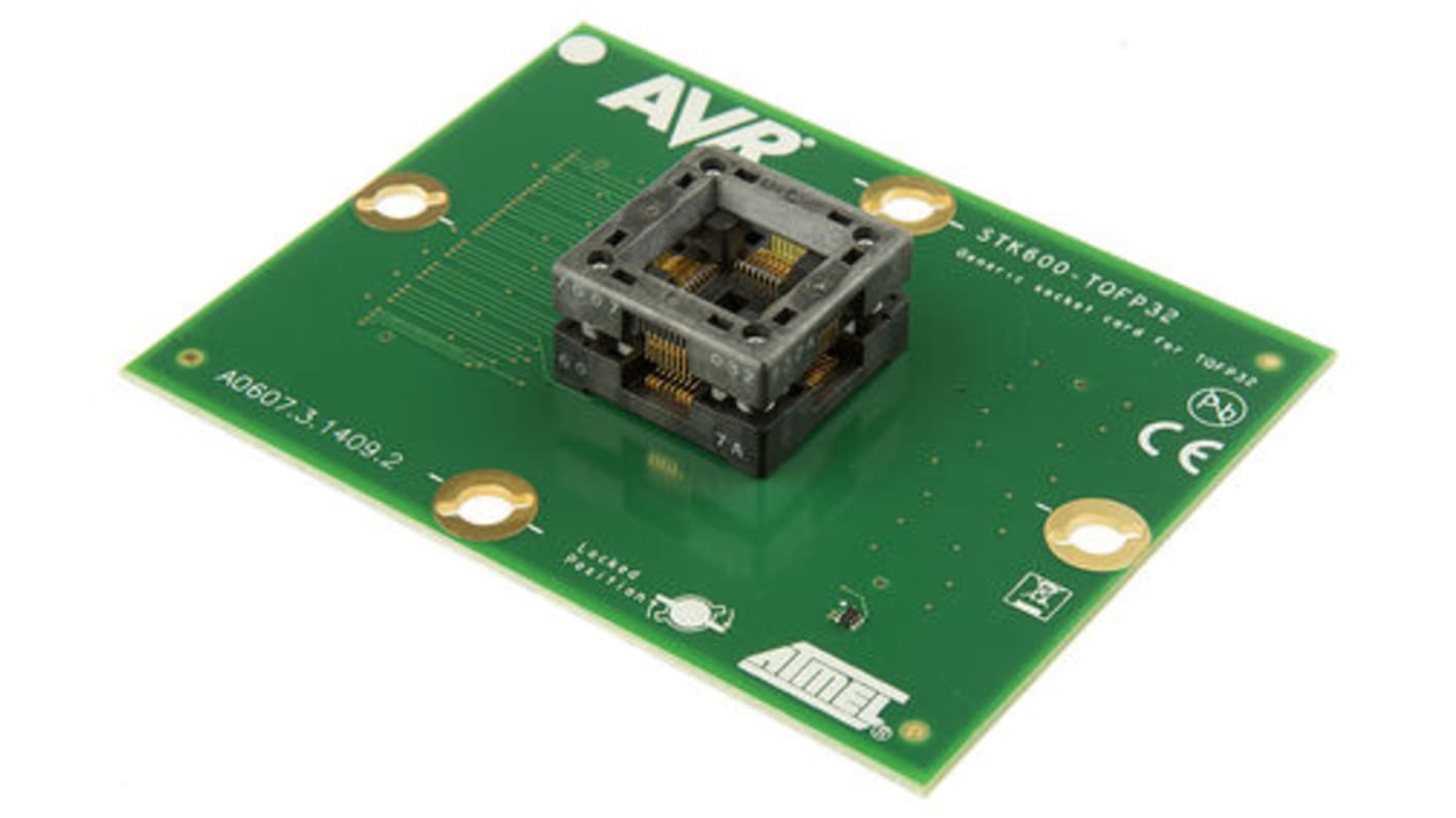 Microchip ATSTK600-SC10 Generic socketcard for use with devices in TQFP32 package