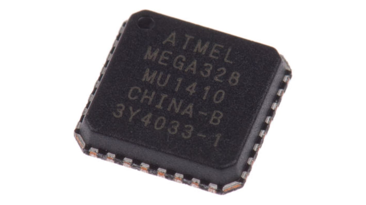 Microchip ATMEGA328-MU, 8bit AVR Microcontroller, ATmega, 20MHz, 32 kB Flash, 32-Pin VQFN