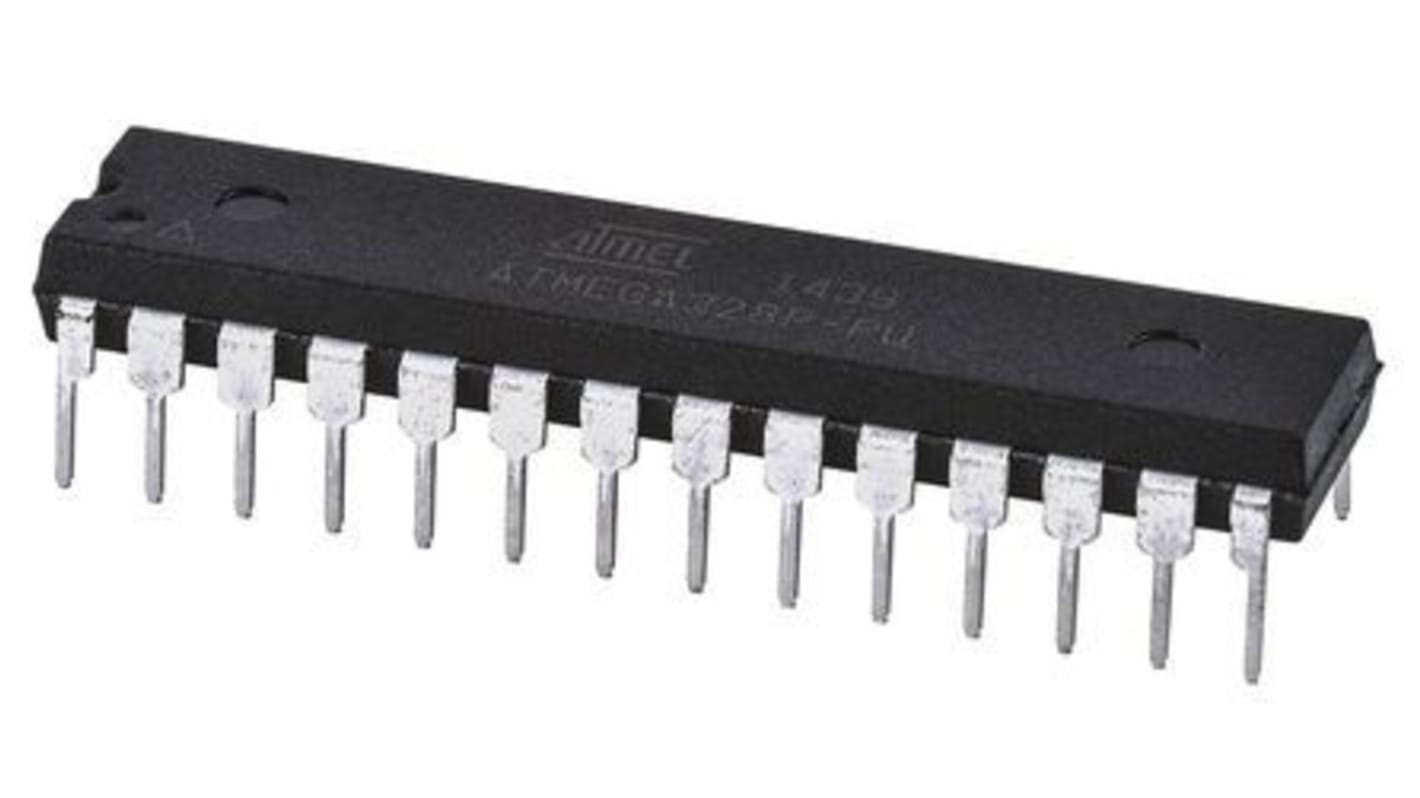 Microchip ATMEGA328P-PU, 8bit AVR Microcontroller, ATmega, 20MHz, 32 kB Flash, 28-Pin PDIP