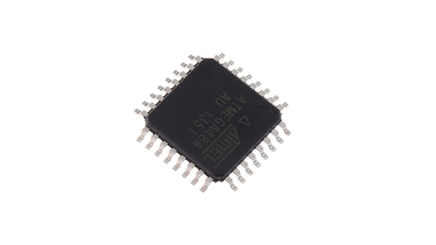 Microchip ATMEGA48A-AU, 8bit AVR Microcontroller, ATmega, 20MHz, 4 kB Flash, 32-Pin TQFP