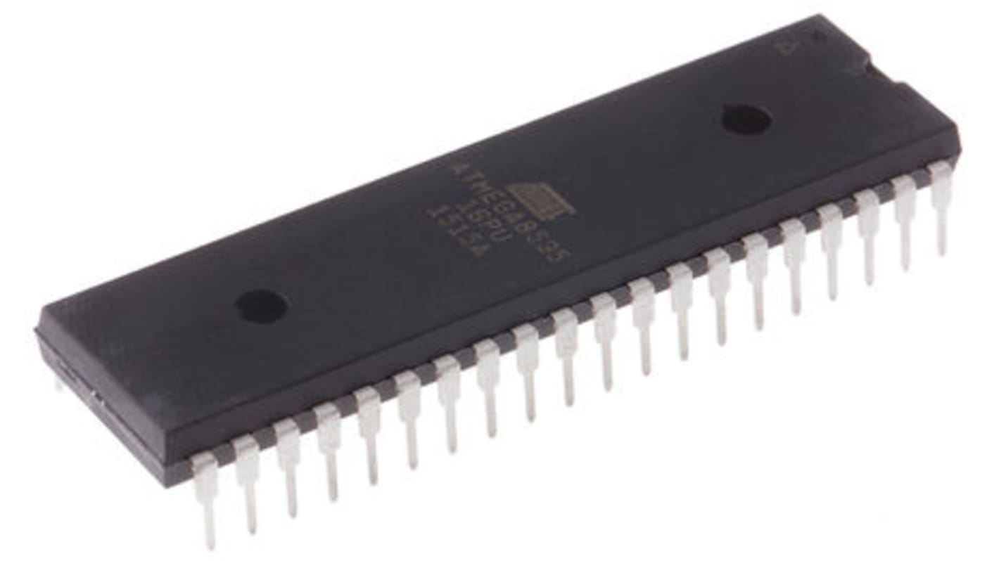 Microcontrôleur, 8bit, 512 B RAM, 8 ko, 16MHz, , DIP 40, série ATmega