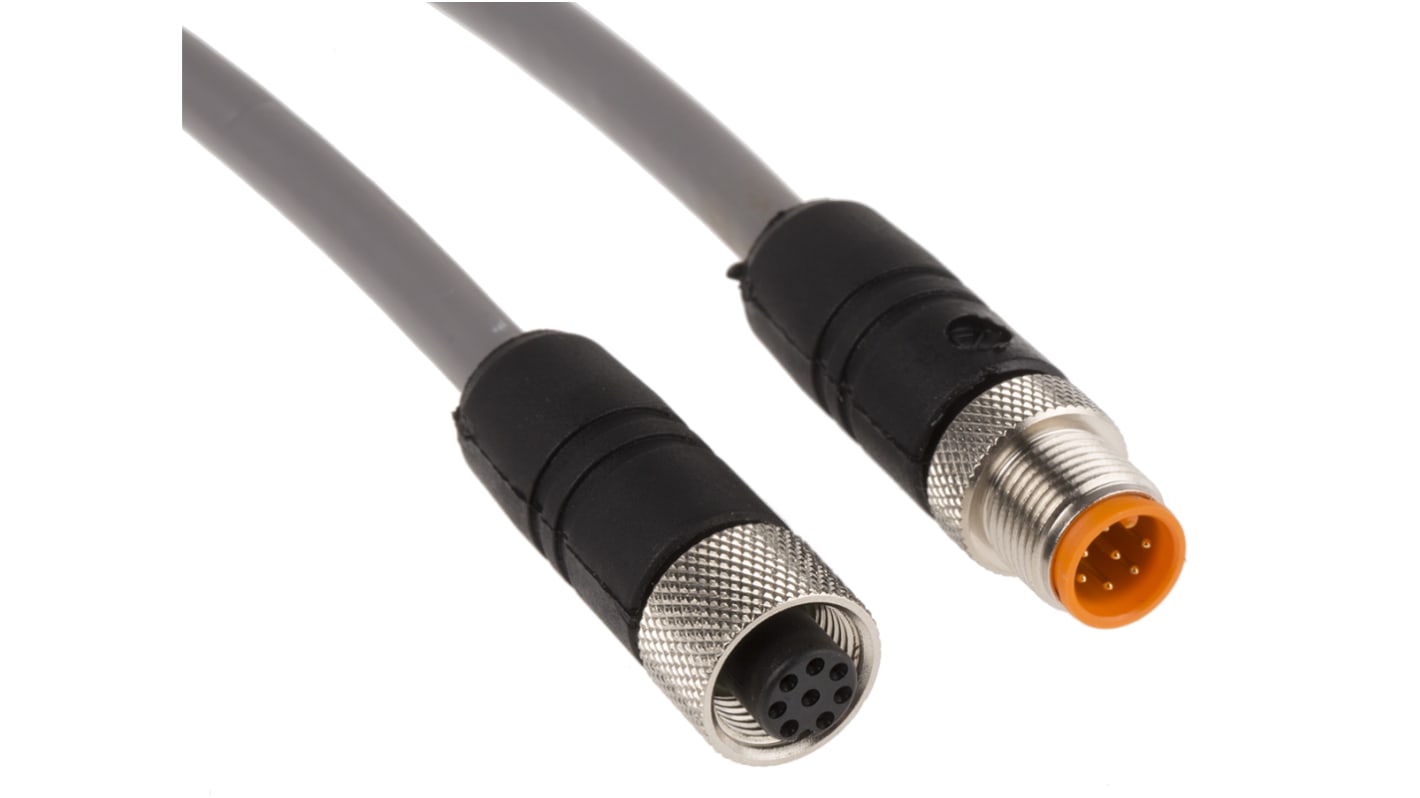 Kabel, A: Rovný M12, B: Rovný M12, 1,4 A, 300 V, IP67, IP68, řada: Alpha Connect Alpha Wire