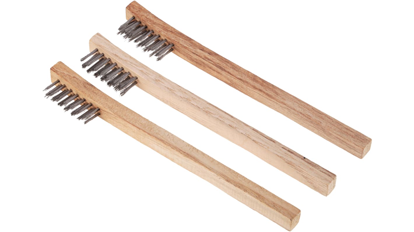 Brosse métallique Cottam en Acier 25mm Bois 2 Rangs