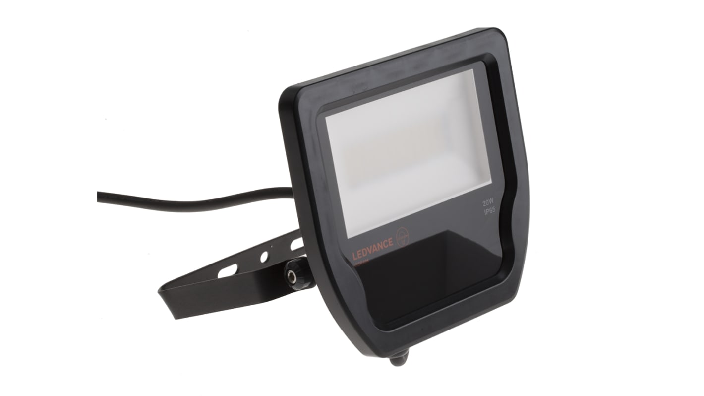 LEDVANCE LED Floodlight, 1 LED, 20 W, 2000 lm, IP65, 220 → 240 V