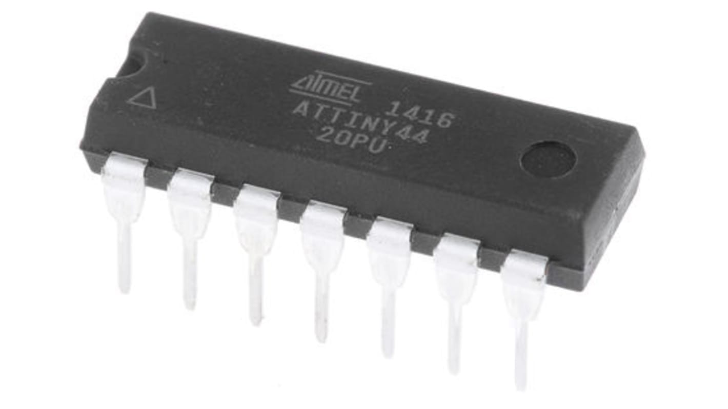 Microchip マイコン ATtiny, 14-Pin PDIP ATTINY44-20PU