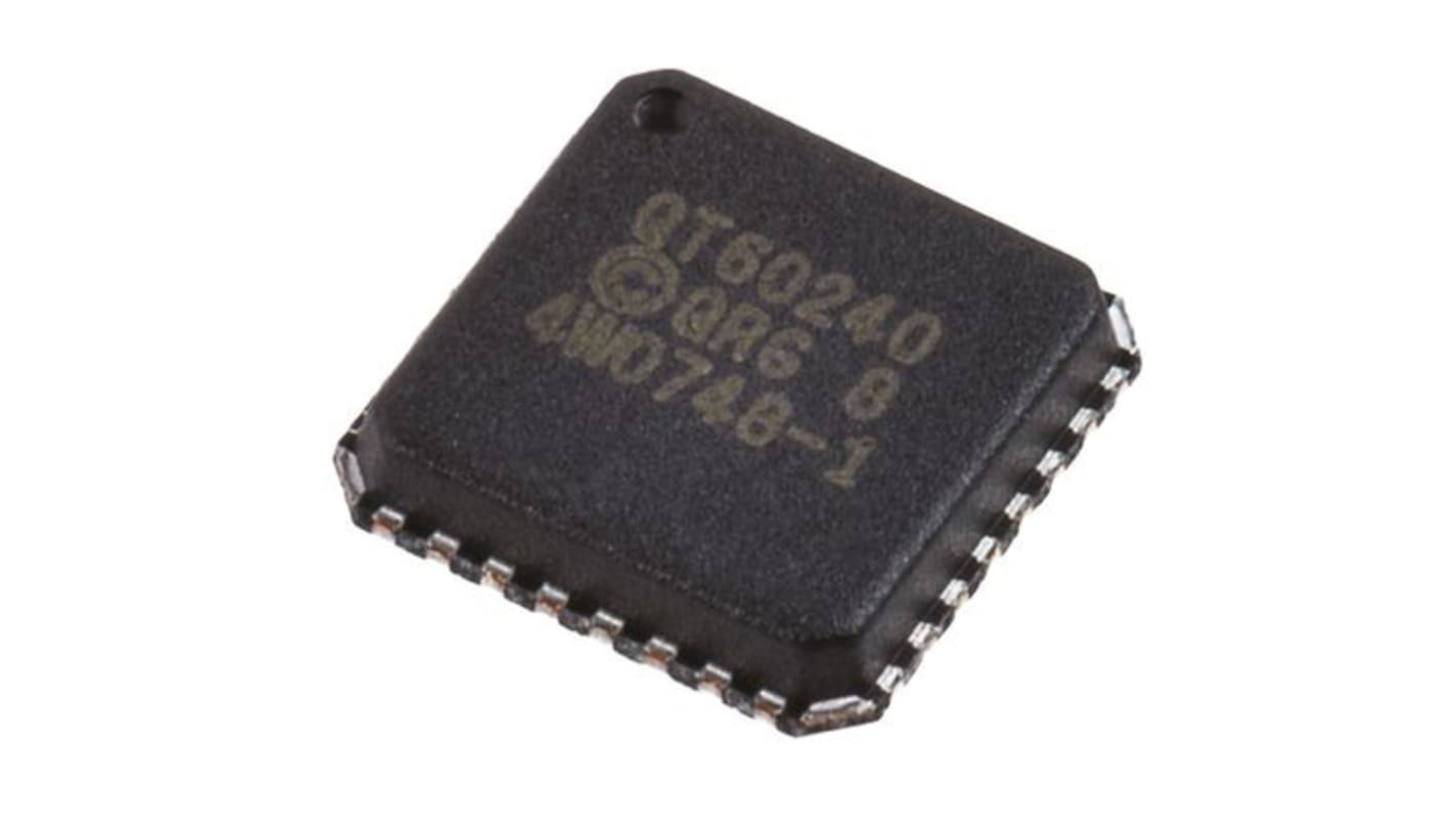 QT60240-ISG, Spread-Spectrum ladnings-overførsel, Kontroller til berøringsskærm, 10 bit I2C, Seriel SPI,