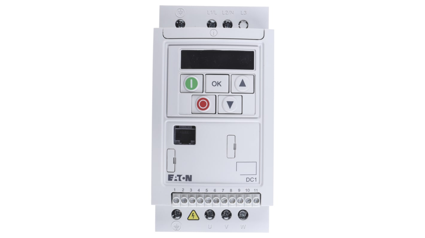 Eaton Inverter Drive, 0.75 kW, 1 Phase, 230 V ac, 4.3 A