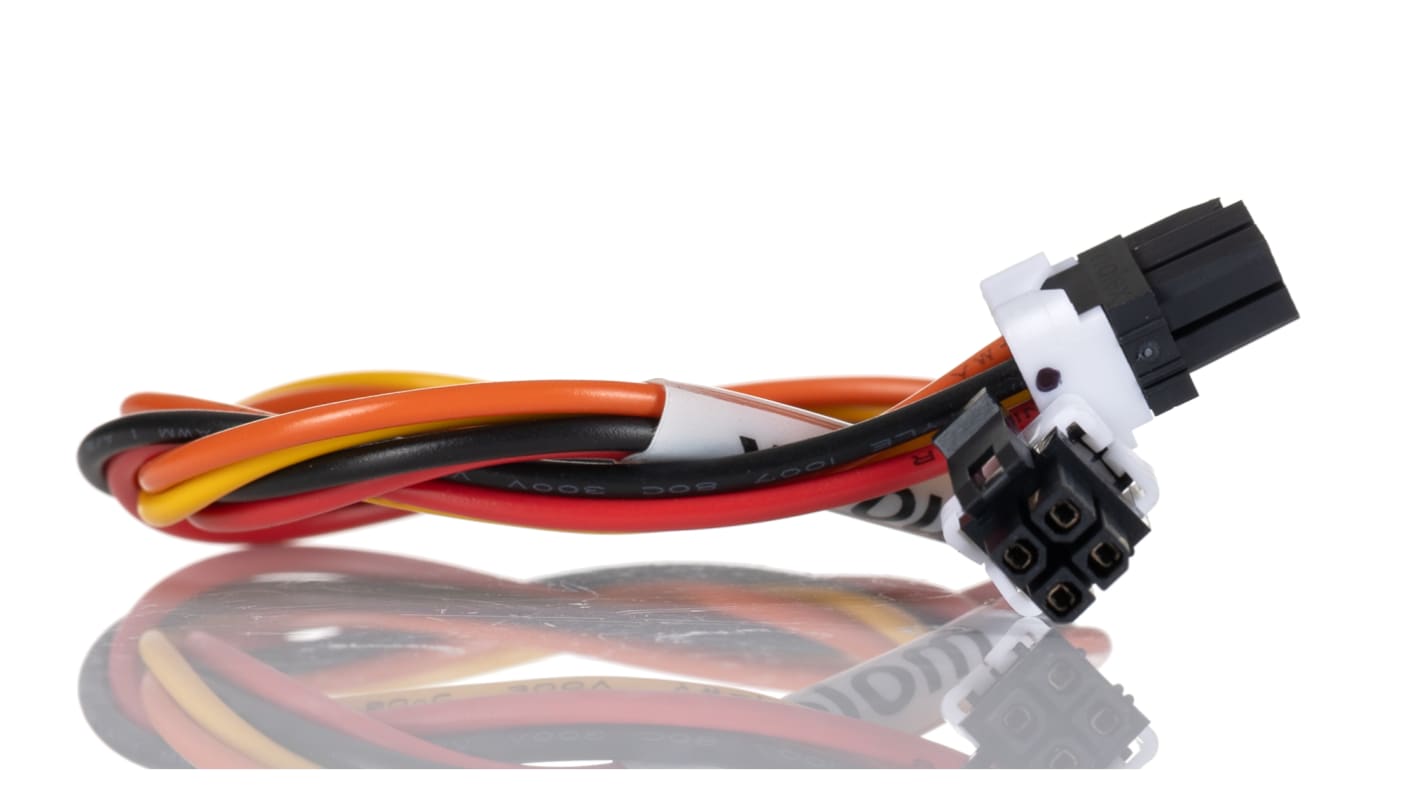 Kabel przewód-płytka, Micro-Fit TPA, 600 V, 5 A, raster: 3mm, 300mm, Okrągły, Cyna, Czarny, Pomarańczowy, Czerwony,