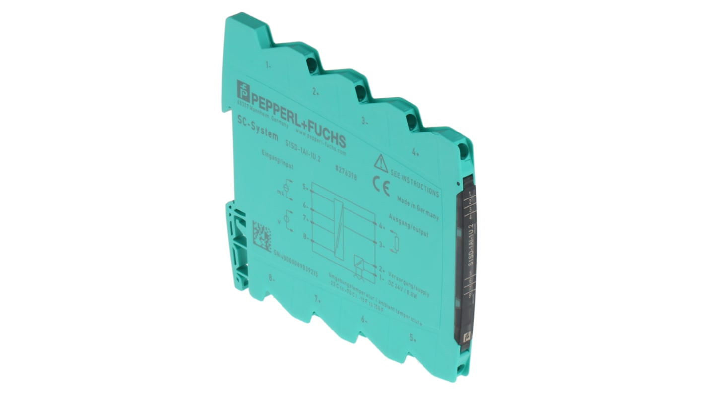 Pepperl + Fuchs S1SD Series Signal Conditioner, Current, Voltage Input, Current, Voltage Output, 16.8 → 31.2V dc