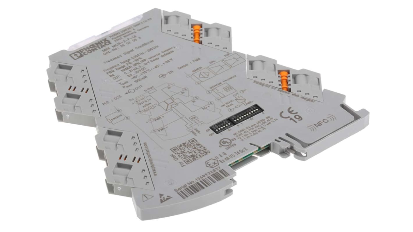 Phoenix Contact MINI MCR Series Signal Conditioner, Frequency, PWM Input, Transistor Output, 24V dc Supply