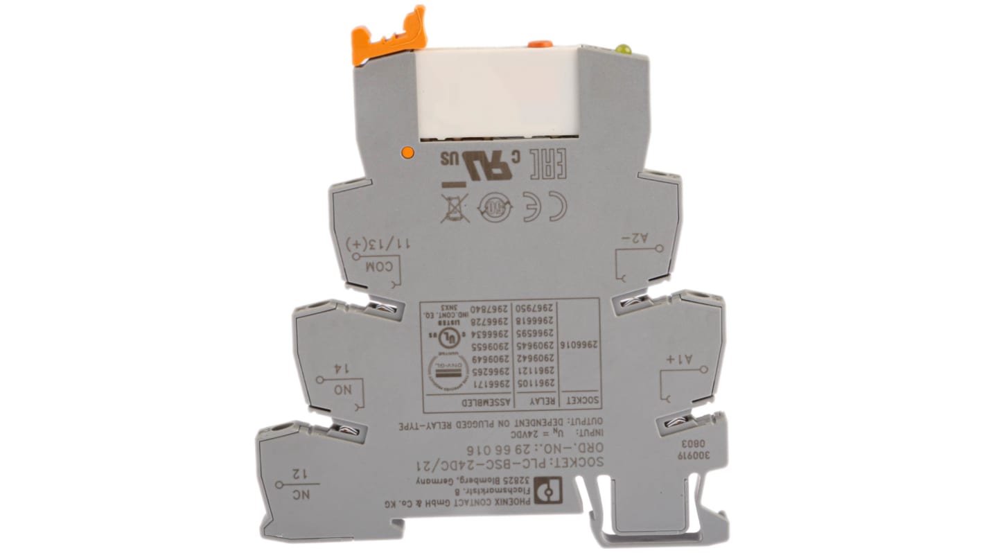 Relé rozhraní 24V dc SPDT Lišta DIN PLC-RSC- 24DC/21/MS 250V ac/dc