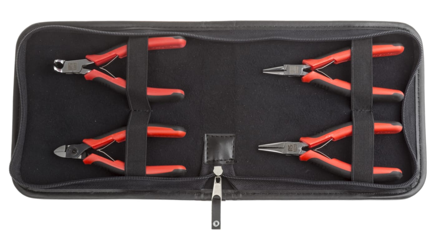 RS PRO 4-Piece Plier Set, 304.8 mm Overall
