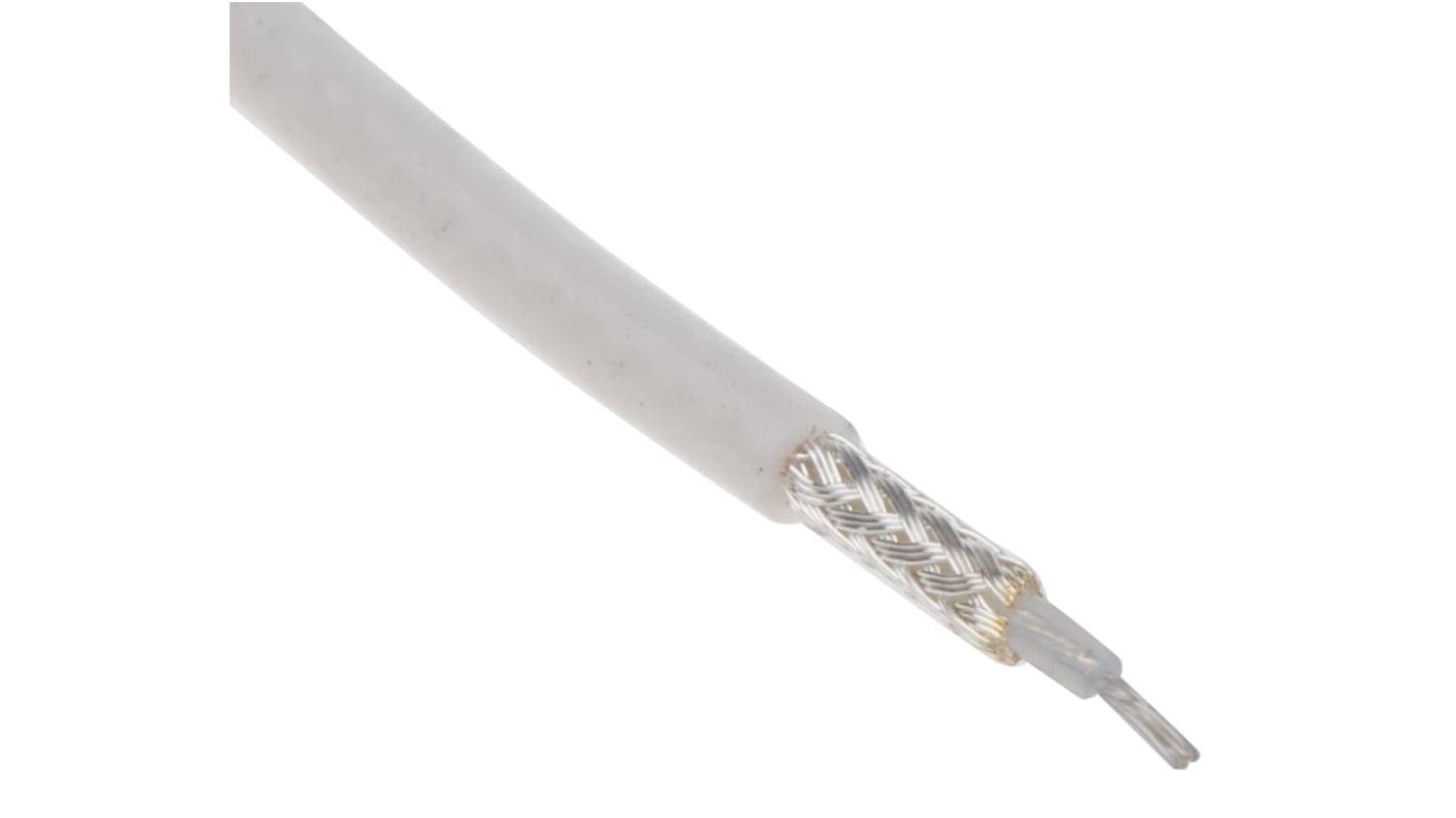 Câble coaxial Belden 83265, RG178B/U, 30.48m, Blanc