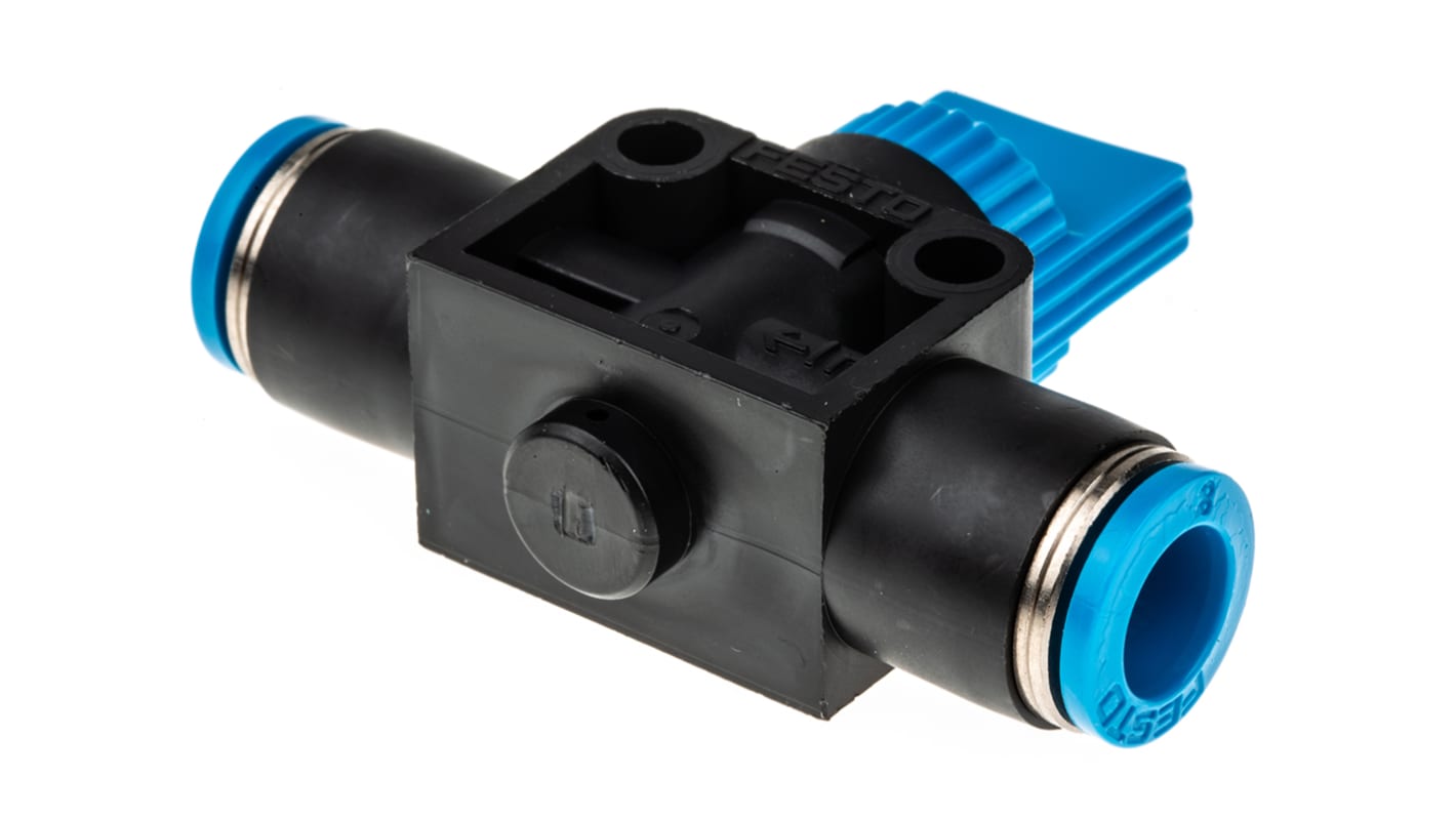 HE2QS8 Festo HE Series Pneumatic Manual Control Valve, 153468 RS