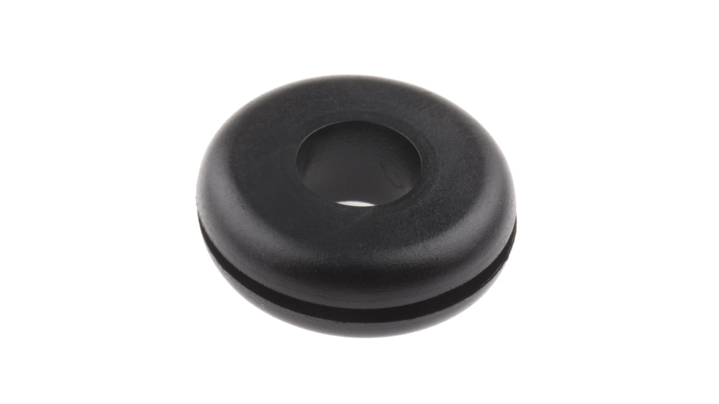 RS PRO Kabeltülle bis Ø 7mm Loch ø 14mm PVC Schwarz