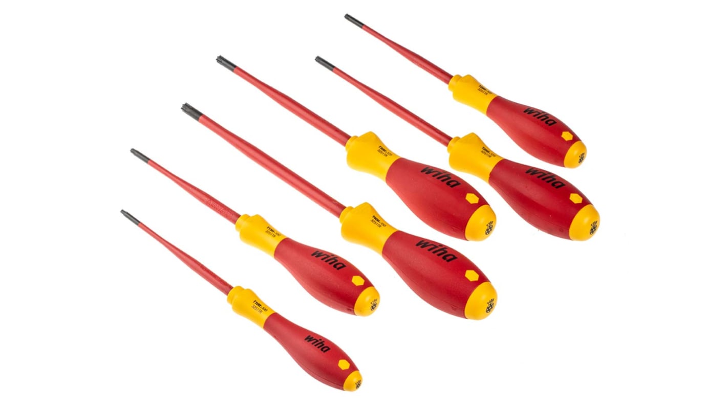 Wiha 3251 TR K6 Torx Insulated Screwdriver Set, 6-Piece