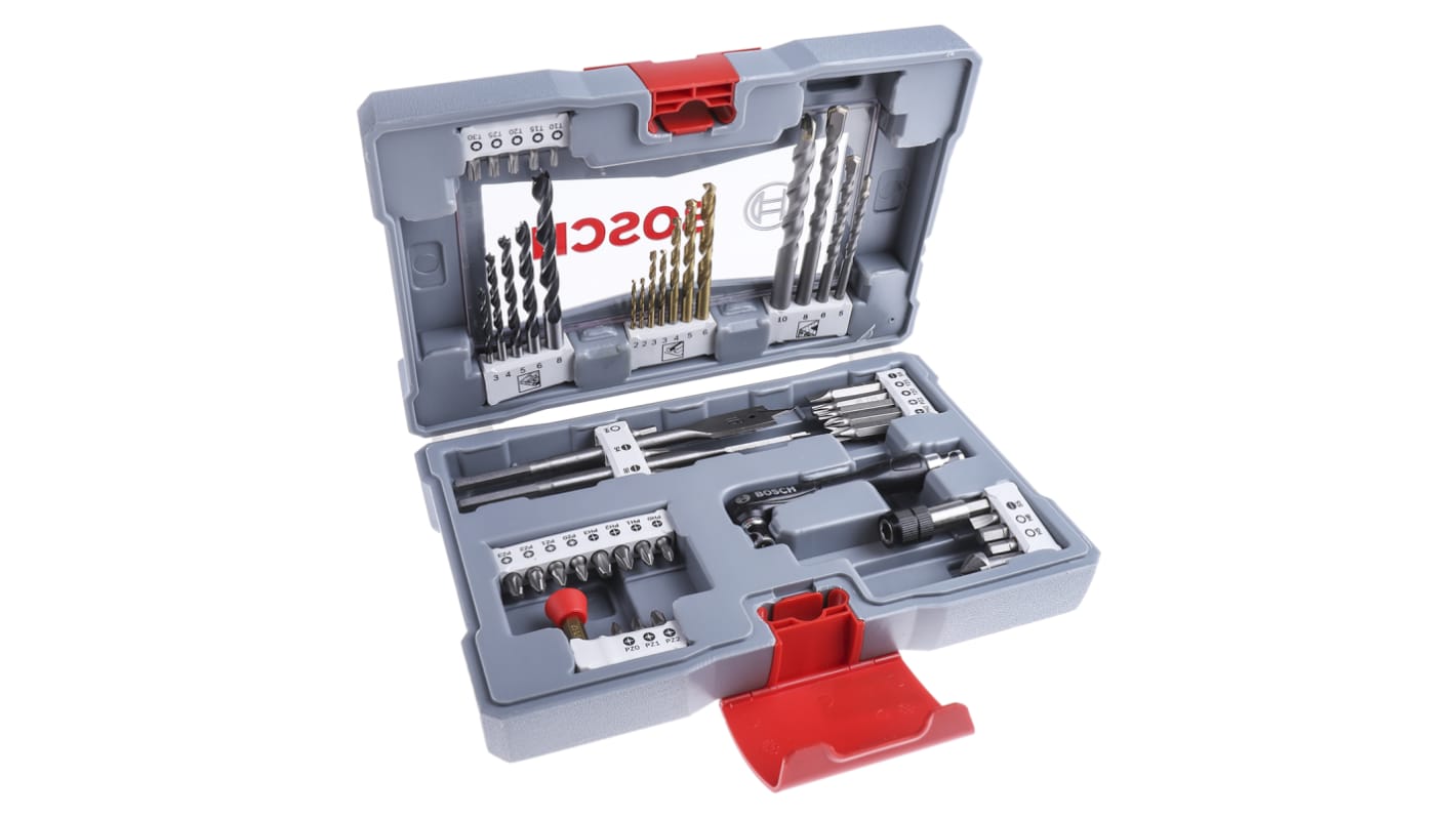 Bosch 49-Piece Twist Drill Bit Set for Masonry, 20mm Max, 2mm Min