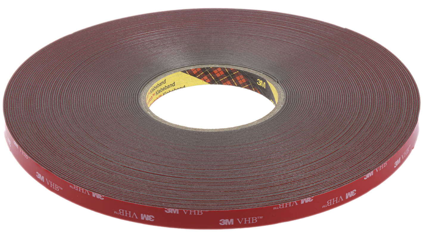 3M GPH-110GF, VHB™ Grey Foam Tape, 12mm x 33m, 1.1mm Thick