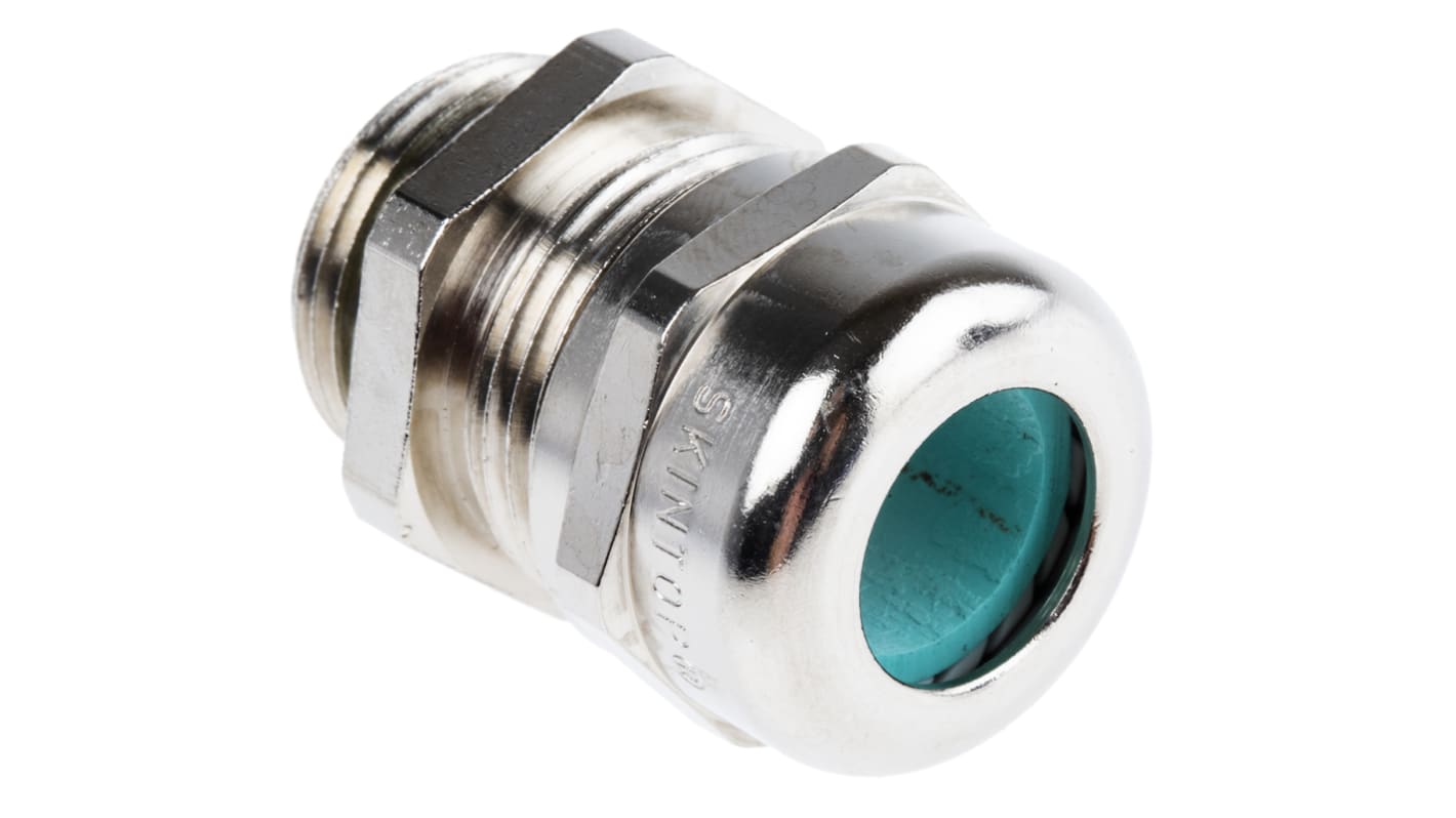 Lapp SKINTOP Series Nickel Plated Brass Cable Gland, M20 Thread, 7mm Min, 13mm Max, IP68