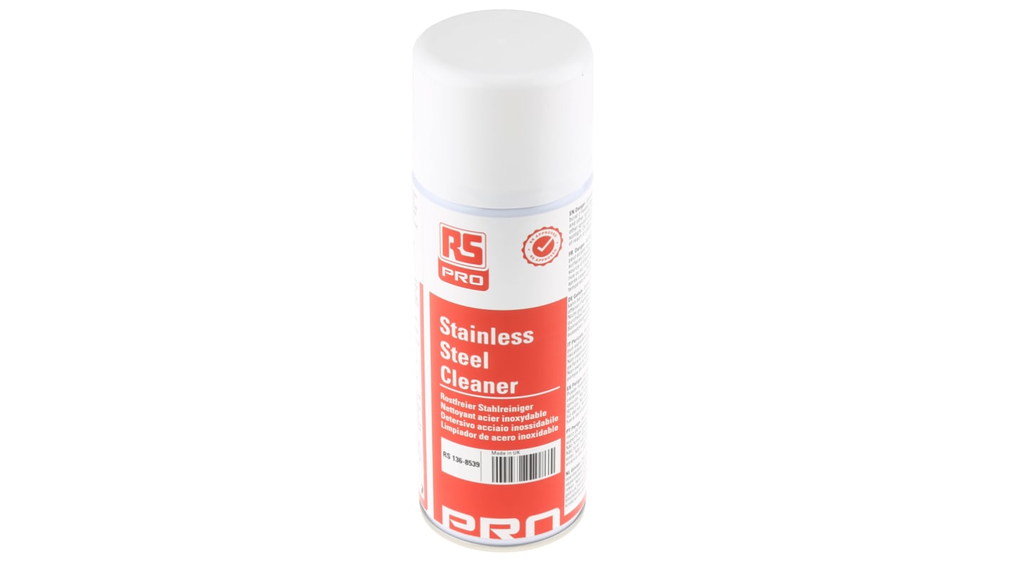 RS PRO Stainless Steel Cleaner 400 ml Aerosol