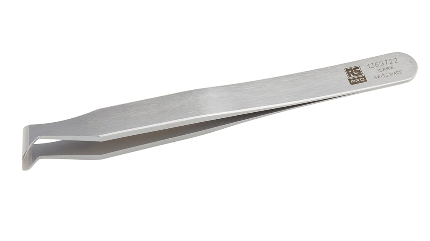 Pinzeta, celková délka: 120 mm, Uhlíková ocel, číslo modelu: 15ASW.C RS PRO