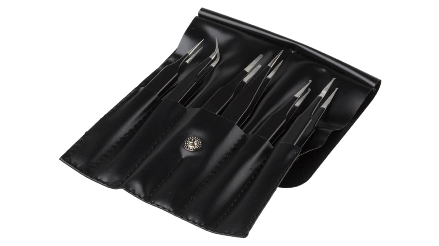 Set de brucelles RS PRO ESD en  en inox