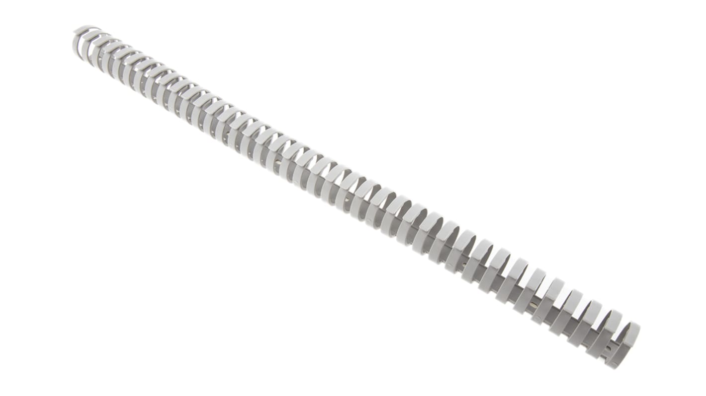 Canalización de cables ranurada RS PRO de Polypropylene Gris, 30 mm x 30mm, long. 0.5m