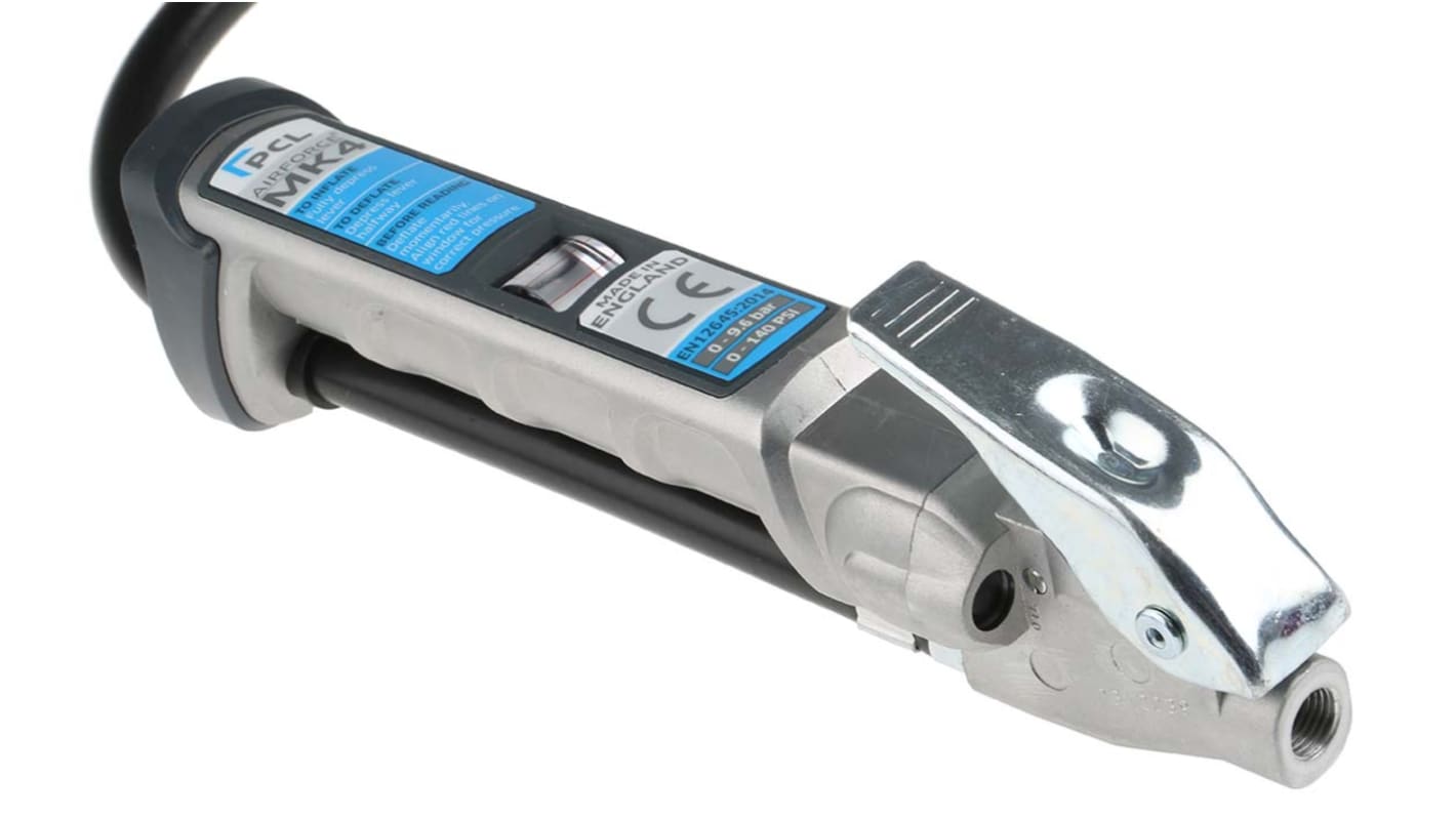 AFG4H04 | PCL Tyre Inflator, 0 → 138psi, 1/4in Air Inlet (BSP) | RS