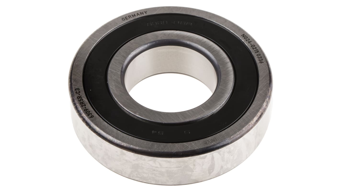 FAG 6309-2RSR-C3 Single Row Deep Groove Ball Bearing- Both Sides Sealed 45mm I.D, 100mm O.D