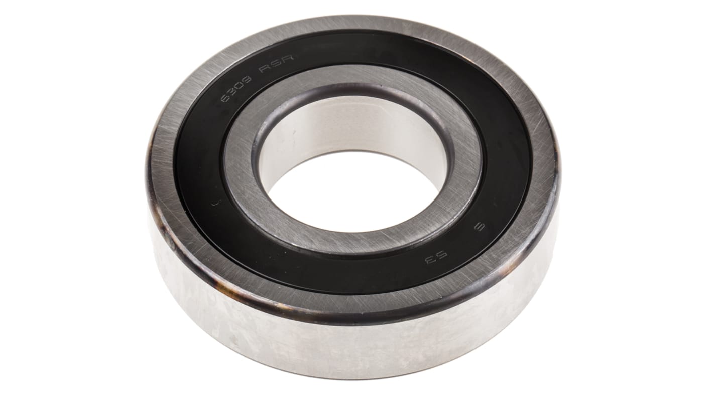 FAG 6309-2RSR Single Row Deep Groove Ball Bearing- Both Sides Sealed 45mm I.D, 100mm O.D